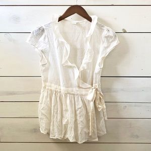 Odille Ruffle Wrap Top